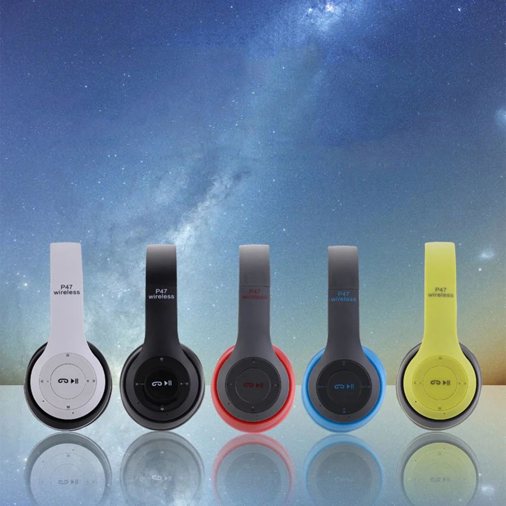 

Wireless Over-Ear Headphones Foldable Lightweight Pu Comfort Long Life For Smartphones Tablets