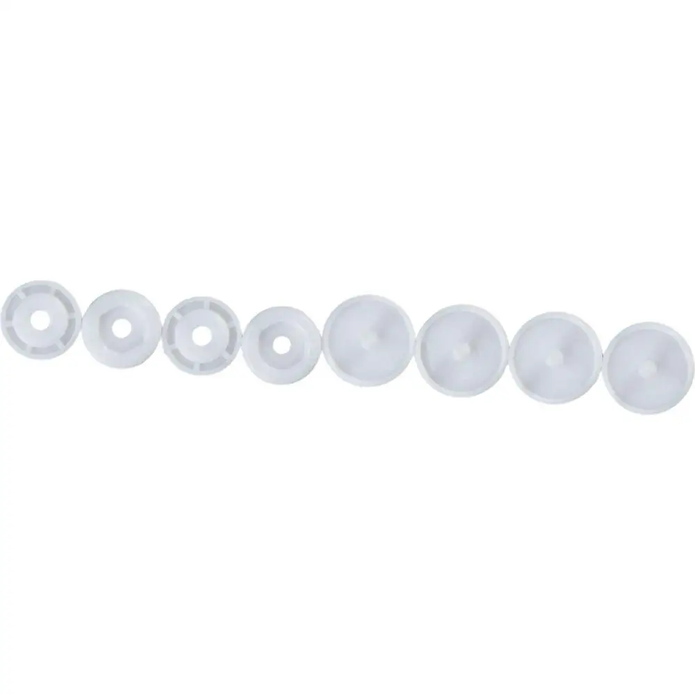 200Pcs 12mm Plastic White Resin Snaps Mini Round No Sew T5 Buttons Fasteners for Clothing Diy Crafts