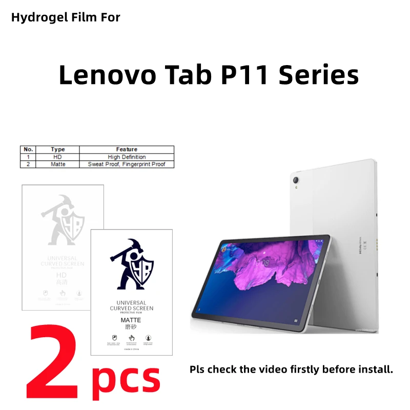 

2pcs HD Hydrogel Film For Lenovo Tab P11+ Matte Tablets Screen Protector For Lenovo Tab P11/P11 Gen2/P11pro Gen2 Privacy Film