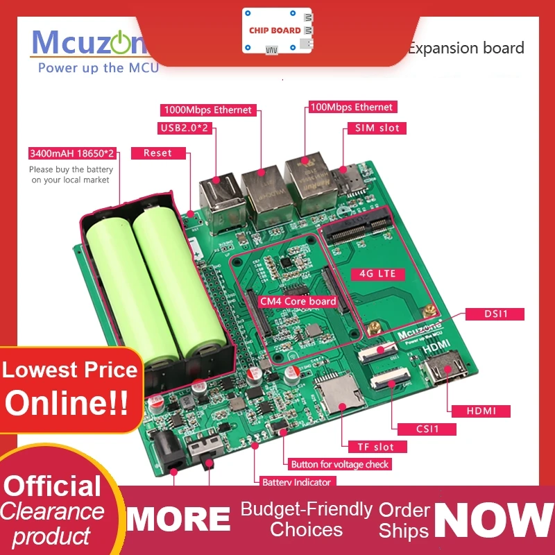 

Raspberry Pi CM4 4G IO/UPS Board: LTE CAT4 expansion with integrated UPS for portable projects