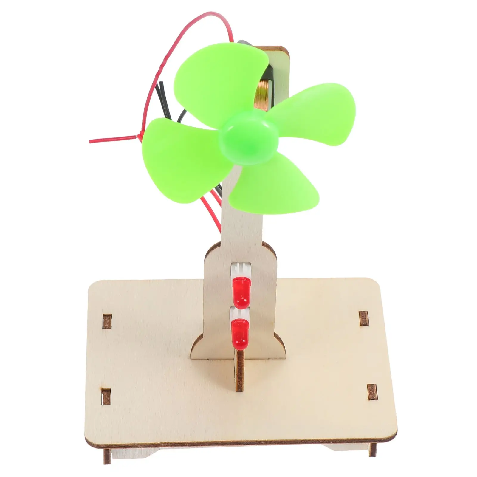 

Wind Turbines Kit Kids Windmill Generator Toy Science DIY Mini Windmills Electricity Hand Made Model Works Building Blocks