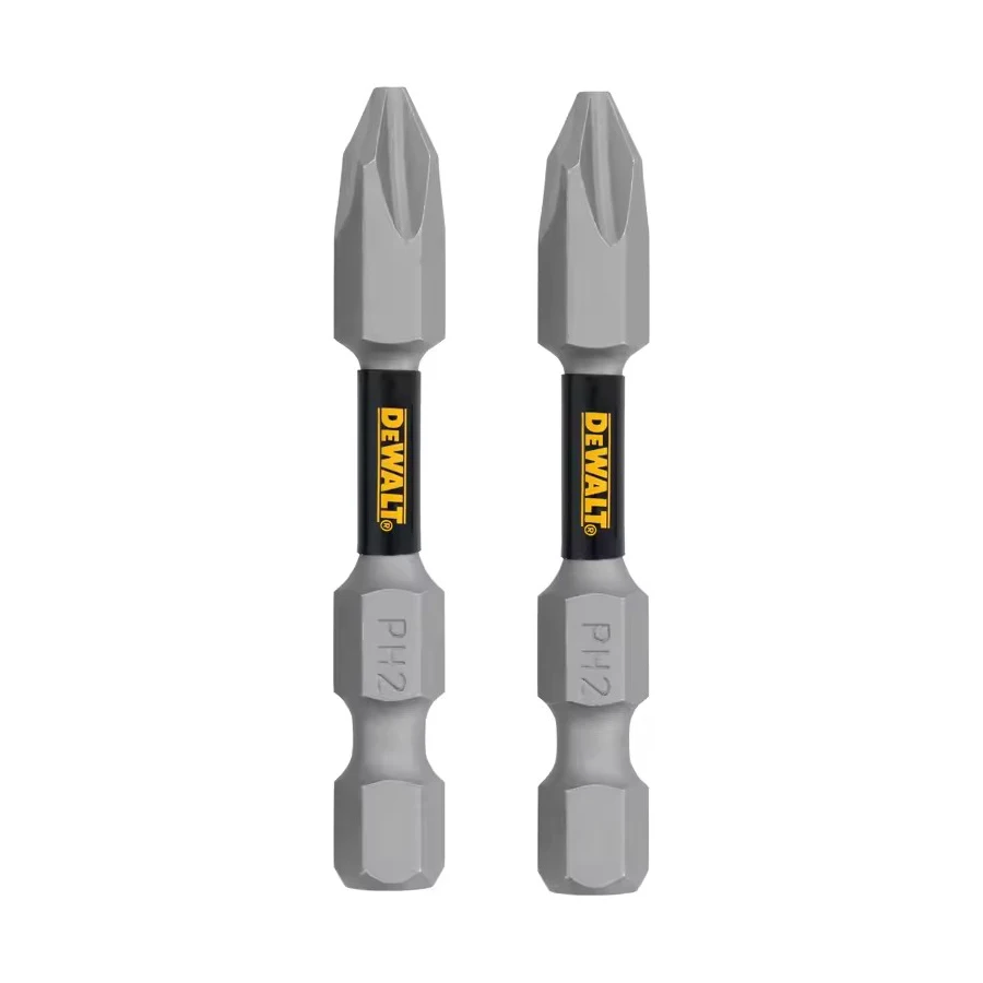 DEWALT DWAF2PH2TG2 DWAF2PH2-2H 2-Piece Set 57mm PH2 Impact-Resistant Screwdriver Bits Phillips Drill Bits Tool Accessories
