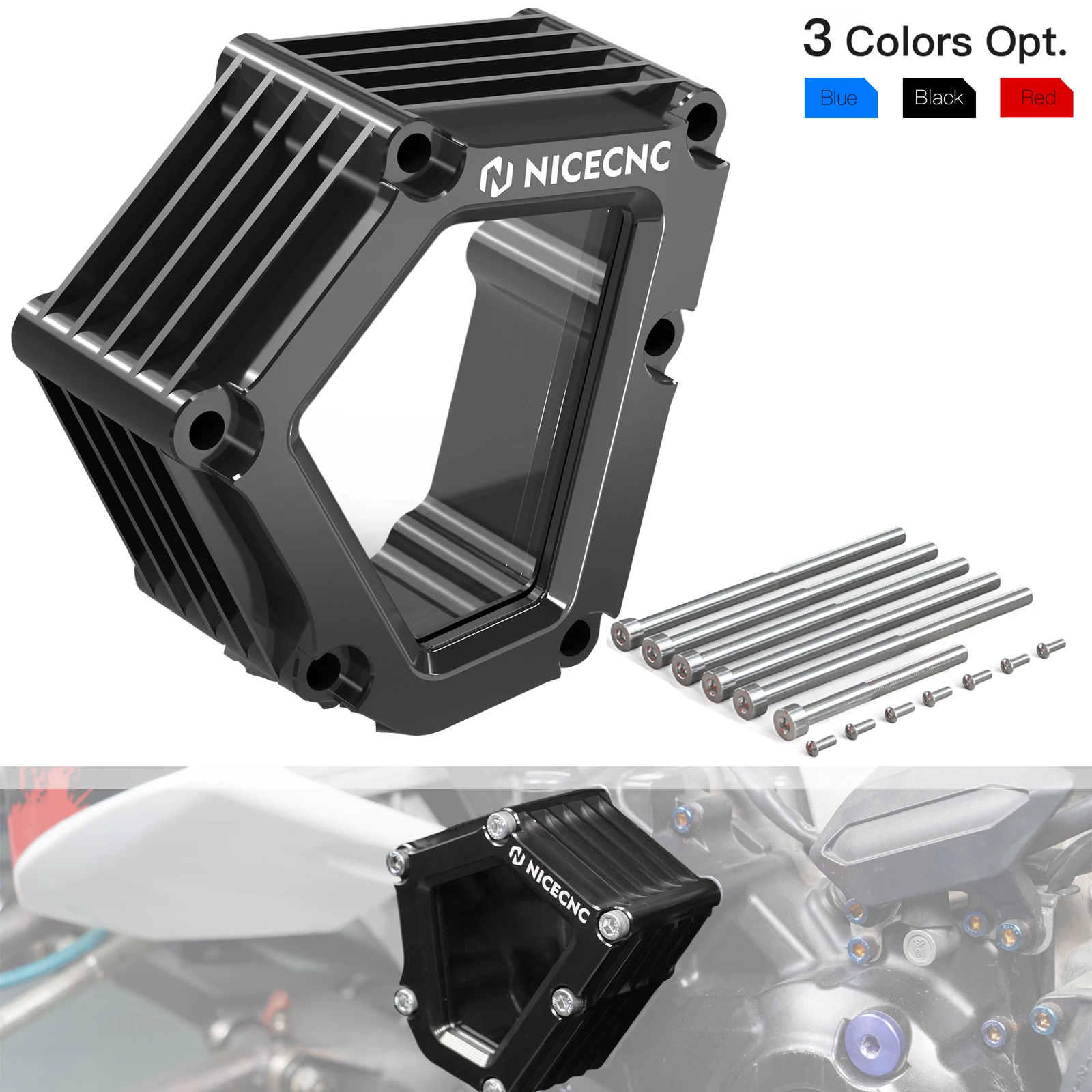 

For Yamaha YFZ450R Crankcase Oil Cover Transparent Cap ATV YFZ450RSE 2009-2023 18P-15423-00-00