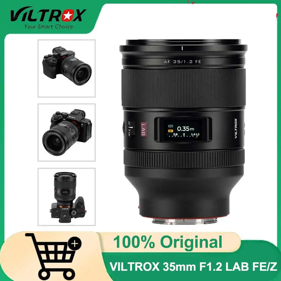 VILTROX 35mm F1.2 LAB Auto Focus Full Frame Portrait Prime Lens Large Aperture Mirrorless Camera Lens for Sony E Nikon Z
