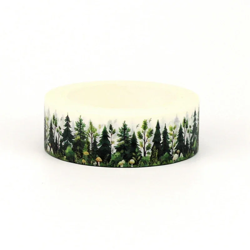 NEW 1PC 10M Deco Forest green trees plants Washi Tapefor Scrapbooking Journaling Adhesive Masking Tape Cute Stationary