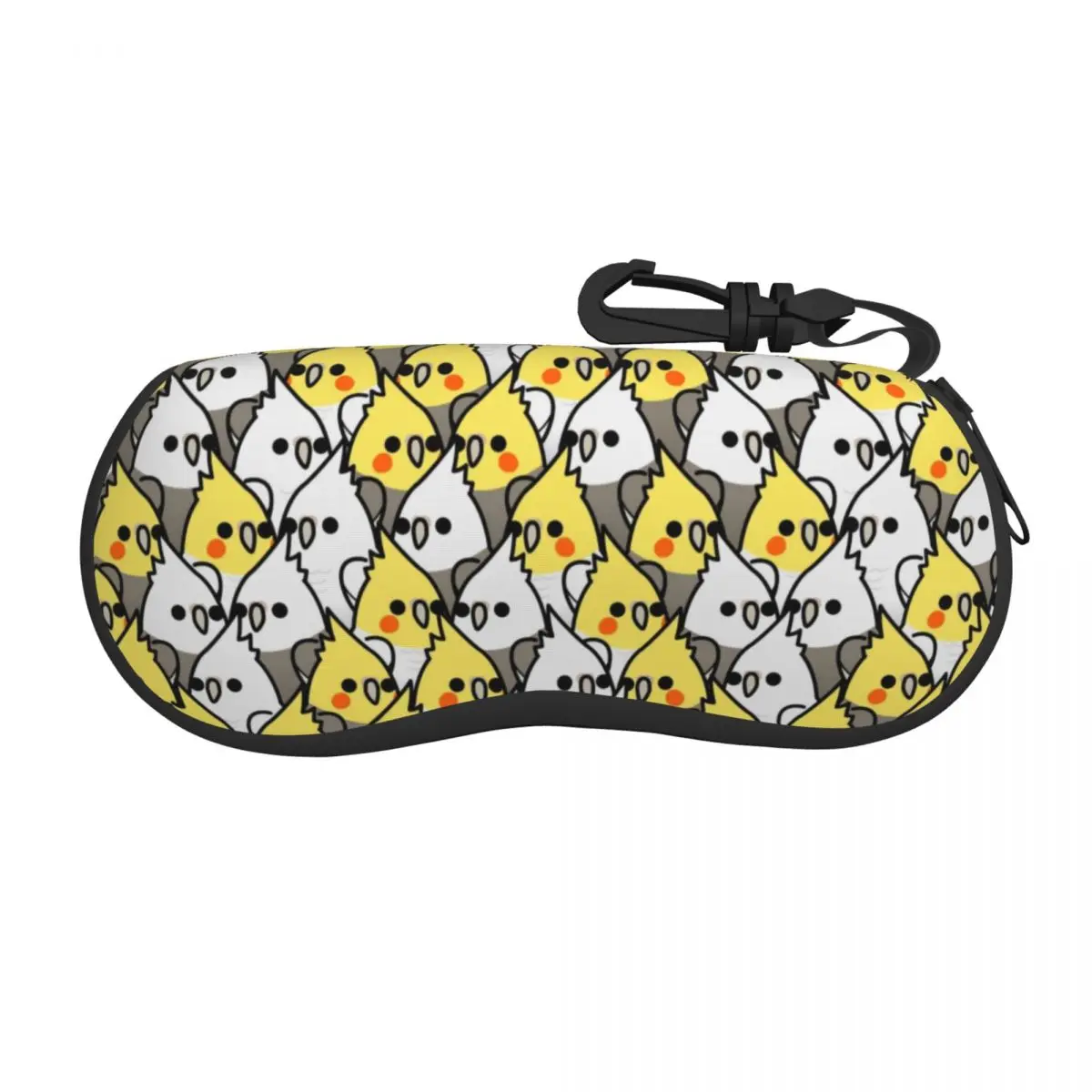 Custom Parrot Birds Cockatiel Squad Shell Eyeglasses Protector Cases Cool Sunglass Case Animal Glasses Bag