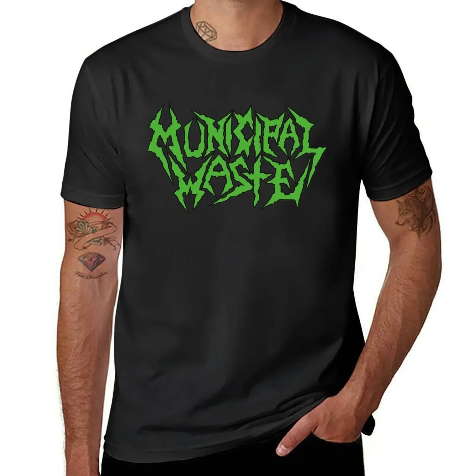 Municipal Waste Logo T-Shirt street wear vintage graphic tee graphic t shirts mens vintage t shirts