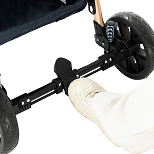 Wózek dziecięcy 2 w 1 z funkcją skręcania kierunku jazdy, z daszkiem, szybkie składanie, bez fotelika samochodowego, wózek podróżny dla niemowląt, wózek dla noworodka.