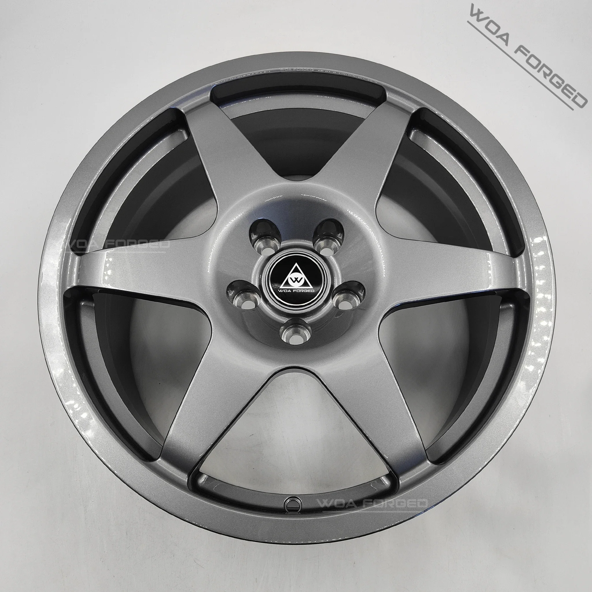 For Performance Matte Grey Forged Wheels 18 19 20 21Inch 5x112 5-Spoke caps Rims for Golf S3 RS3 MINI JCW Track Use Saab93 Saab9