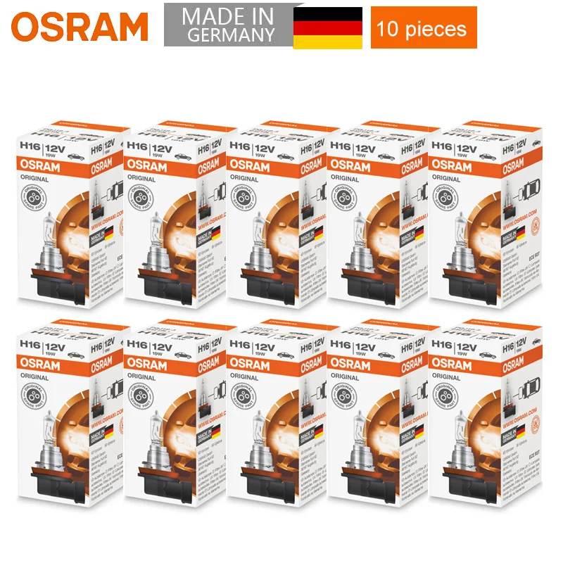 OSRAM 10 stks H4 H7 H11 HB3 HB4 Originele Lamp 3200 K Hoofd Licht H8 H9 H16 9005 9006 Lampen Auto Halogeenlampen Gemaakt in Duitsland AMERIKA