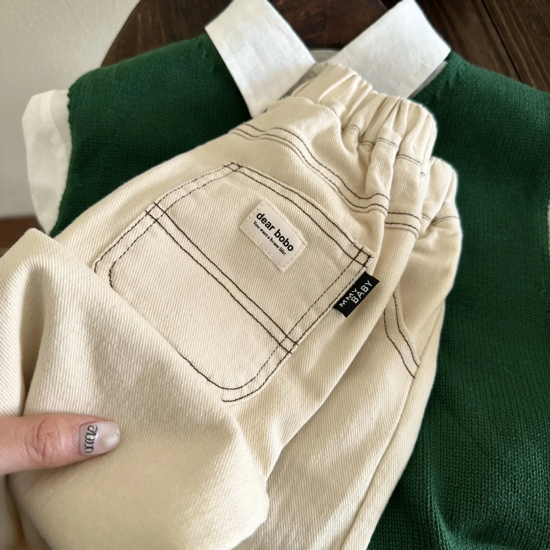 

Новые однотонные повседневные брюки контрастной линии для мальчиков и девочек, детские эластичные хлопковые брюки, детские брюки, весна 2023 г.