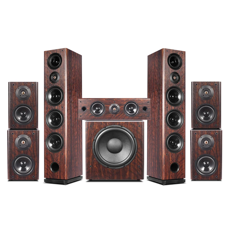 7.1 Tower Home Theater System Surround Sound Floor-standing Wooden Home Theatre System
