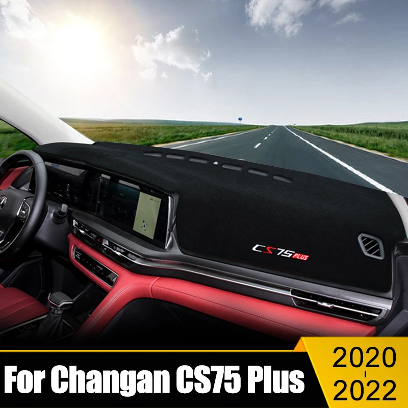 

Car Dashboard Cover Avoid Light Pad Sun Shade Anti-UV Carpets Non-Slip Case Mat Accessories For Changan CS75 Plus 2020 2021 2022