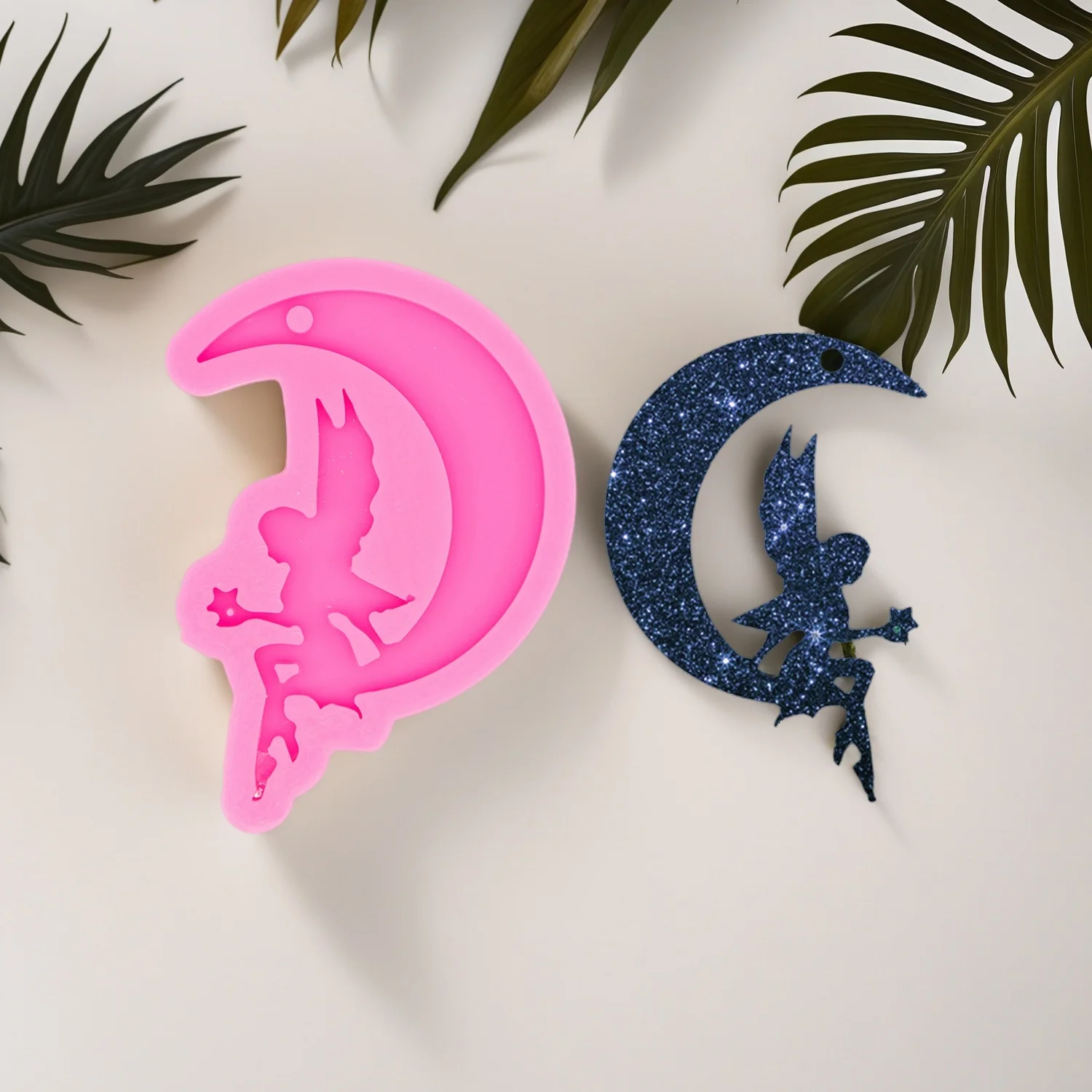 Silicone Angel boy Mold DIY Making Epoxy Resin Jewelry DIY Craft Silicone Fairy Keychain Mold - view 2