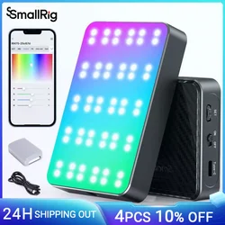 SmallRig RM75 Magnetic Smart LED Light Remote Control Video Light 2500K-8500k 15 Light Effects RGB Color 4000mAh Battery 3290