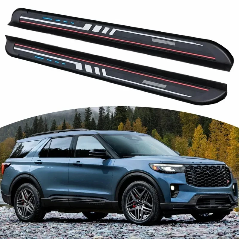 

High Quality 2PCS Running Boards Side Steps Fits 2020-2025 Fixed Pedals Ne Bars Hot Selling