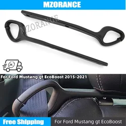 2 soportes para cinturón de seguridad delantero, gancho guía de extensión para Ford Mustang EcoBoost GT 2015 2016 2017 2018 2019 2020 2021, accesorios para coche