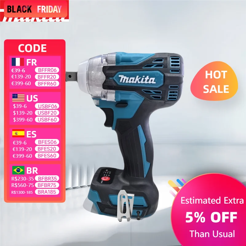 Makita DTW300 18v power tools,cordless brushless Driver rechargeable screwdriver impact electric power drill,impact drill tools