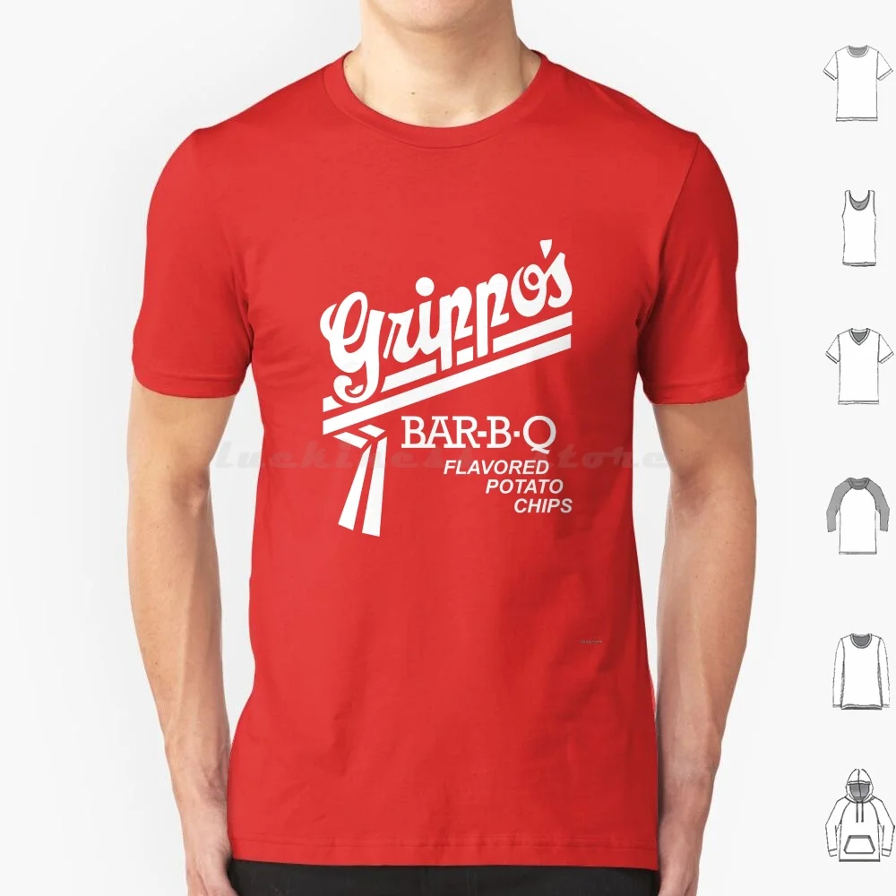 Grippo's Bar-B-Q Flavored Potato Chips White T Shirt Cotton Men Women DIY Print Soda Northern North Cincinnati Winchester Ky