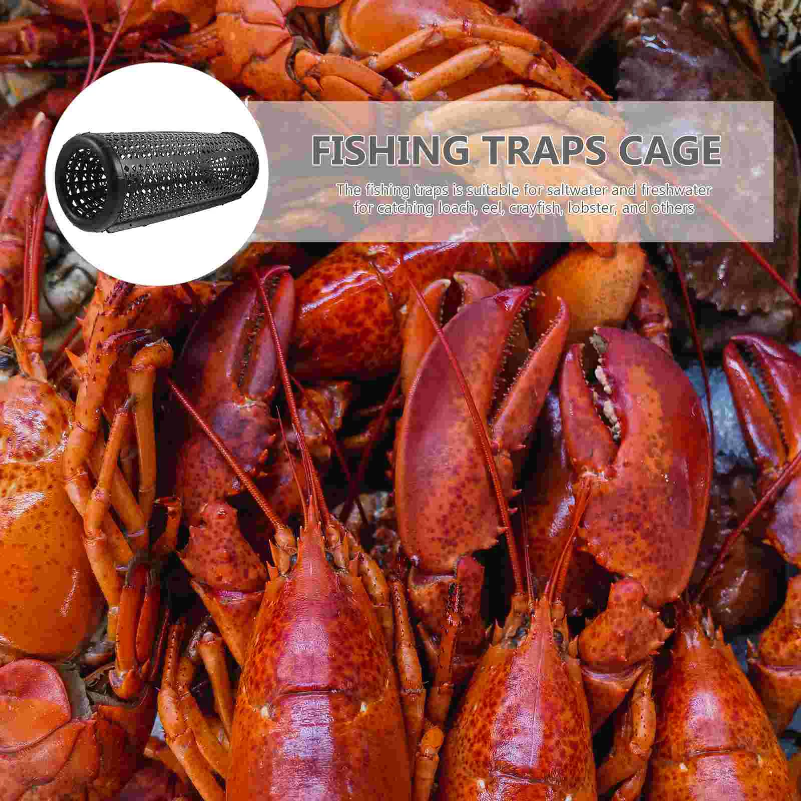 Crab Net Square Fish Protection Small Portable Quick-drying Mouth Fishing Black Pit Wild Eel Bait Trap Crawfish