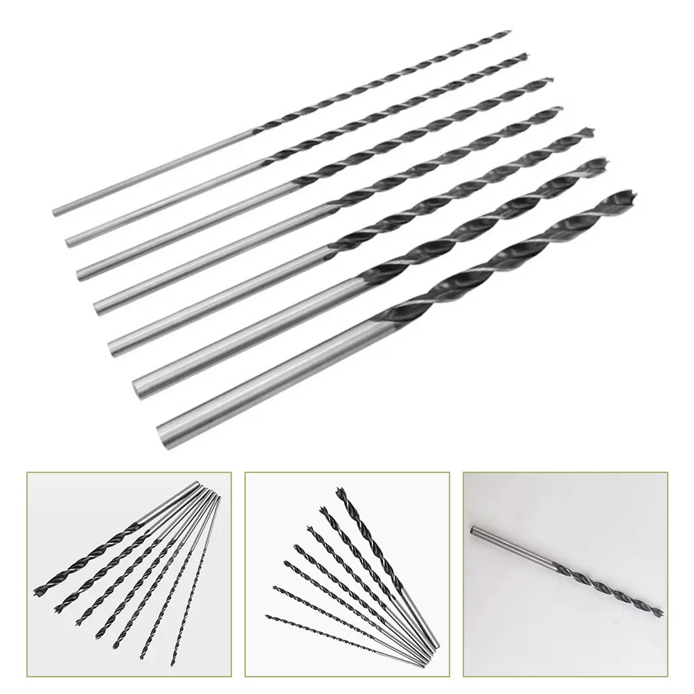 

1Set Professional Wood Drill Bit Set High-Speed Spiral Flute Steel Drill Bits for Woodworking Carpentry Plywood Plastic DIY