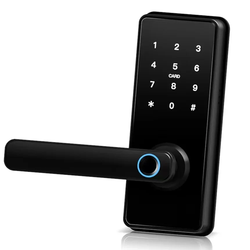 Tuya Smart Door Lock with Password Recognition and Fingerprint Automatic Biometric Security Smart Lock Featuring Camera