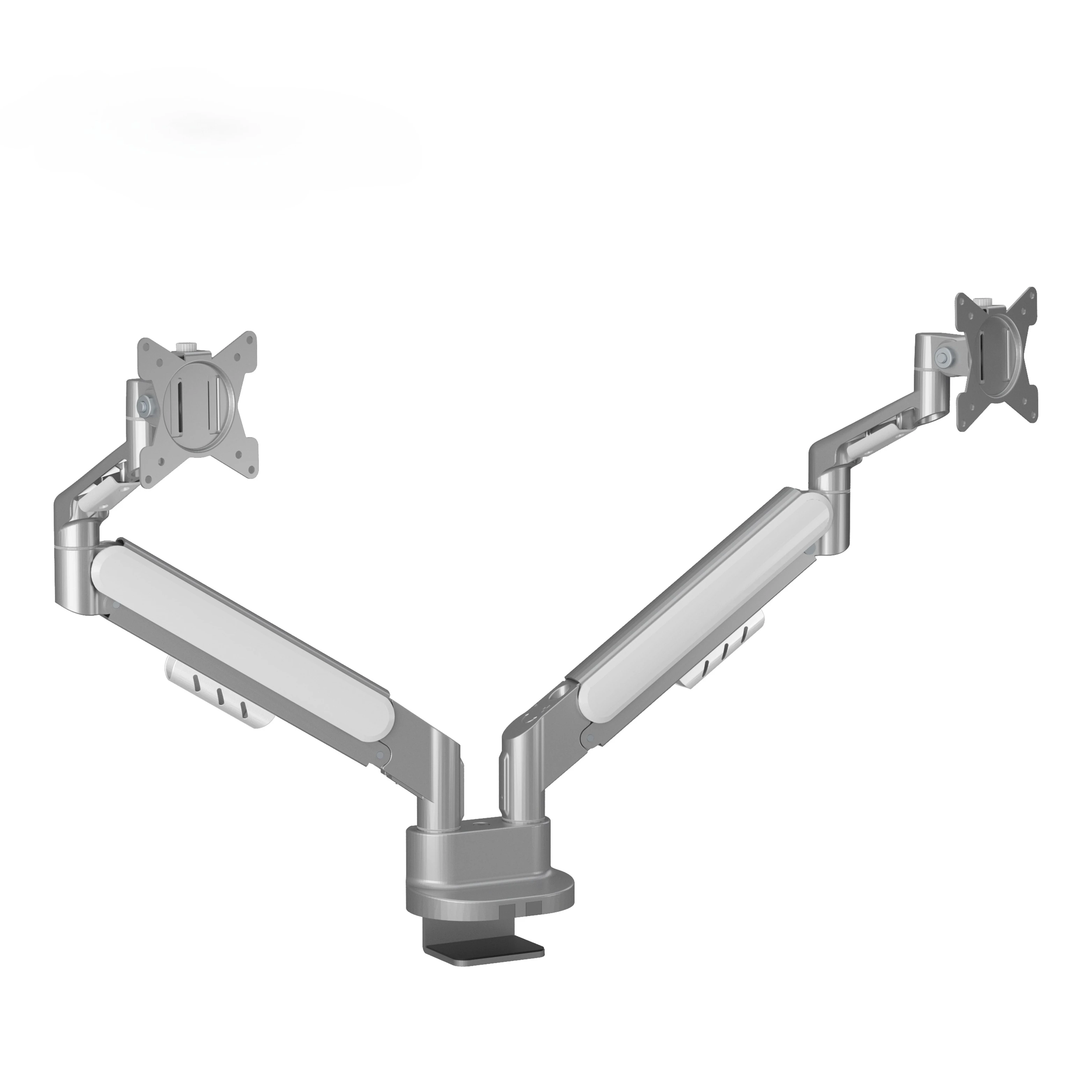 Dual Monitor Arm Bracket Gas Spring Monitor Mounting Bracket with Adjustable Bracket