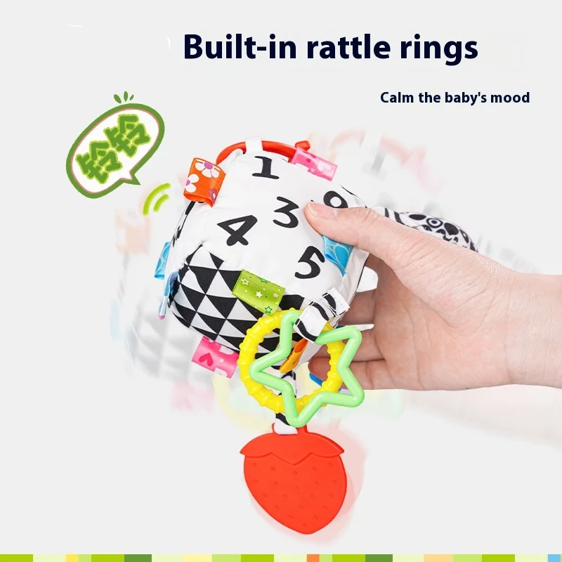 Baby Soothing Tool Baby Lathe Pendant Toy With Gum Shake Bell Baby Digital Geometry Enlightenment Pendant Diverse Gameplay