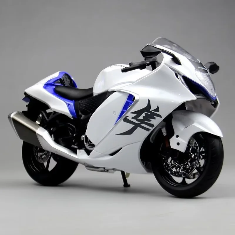 

1:18 SUZUKI Hayabusa GSX-1300R сплав уличный спортивный мотоцикл модель литья под давлением металлическая гоночная модель мотоцикла моделирование подарки для детей
