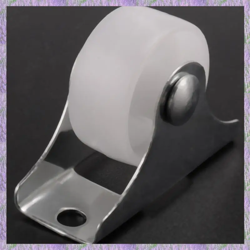 

A63K-80 Pcs White Plastic 25Mm Diameter Furniture Replacement Caster Wheel