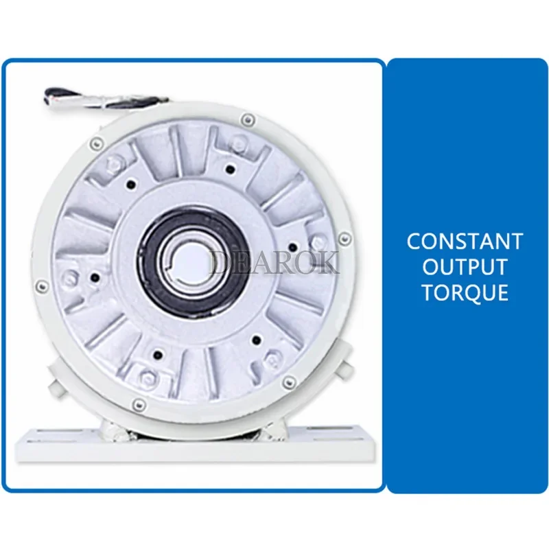 25Nm Freno a Polvere Magnetica Albero Cavo 2.5kg DC 24V 1000RPM Sblavvolgimento Per Il Controllo della Tensione Carico Simulato Scorrevole Continuo