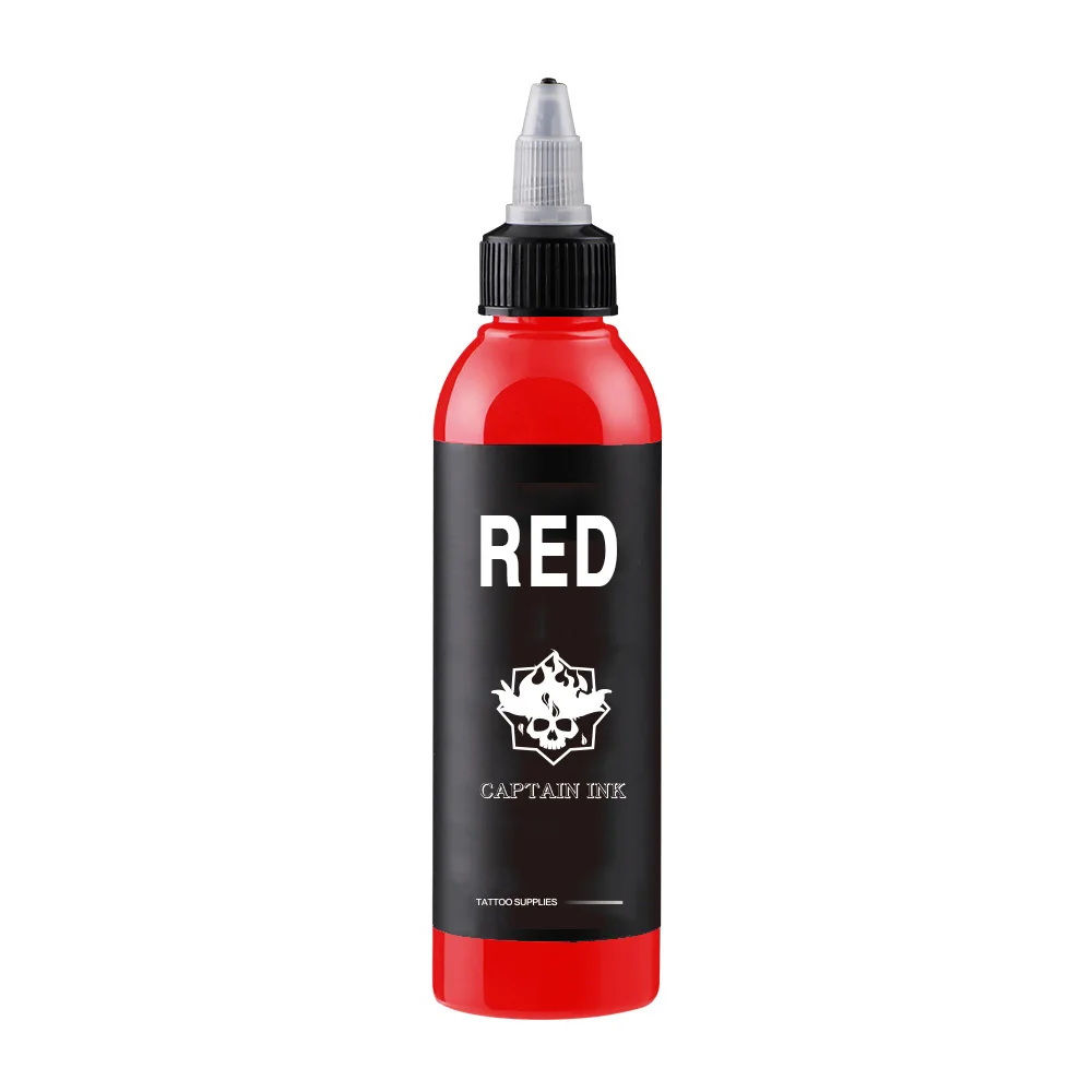 

Captainink Red Tattoo Ink (30ml) 1 Oz for Human Body Professional High Quality Official Paint on Cartridge Needle