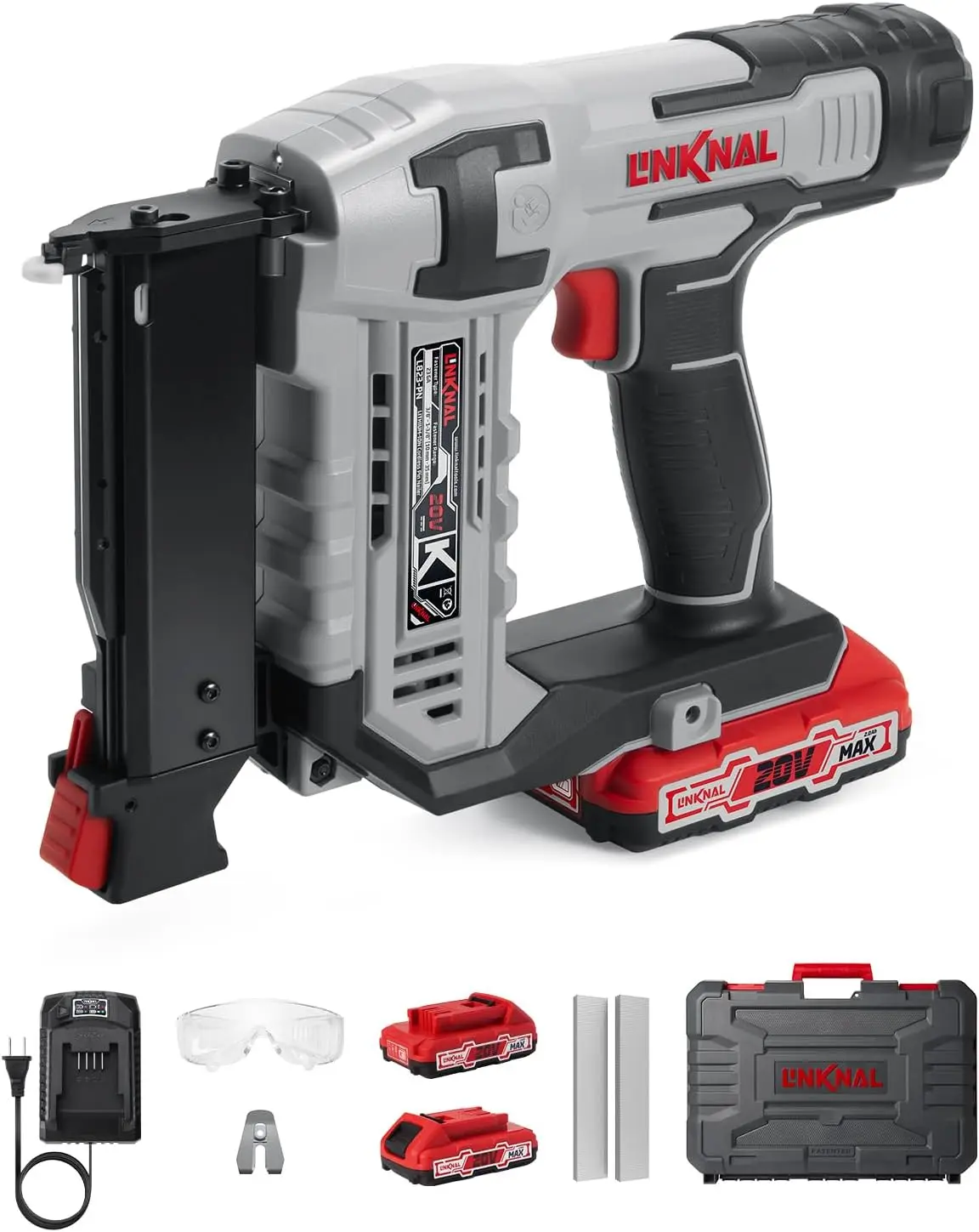 

Electric Cordless Pin Nailer, 23 Gauge with 3600 Nails, Battery Powered Tool Kit for Woodworking