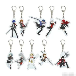 Game Makoto Yuki Yukari Takeba Akihiko Junpei Mitsuru Kirijo Fuuka Yamagishi Keychain Doll Anime Acrylic Keyring Pendant Gift