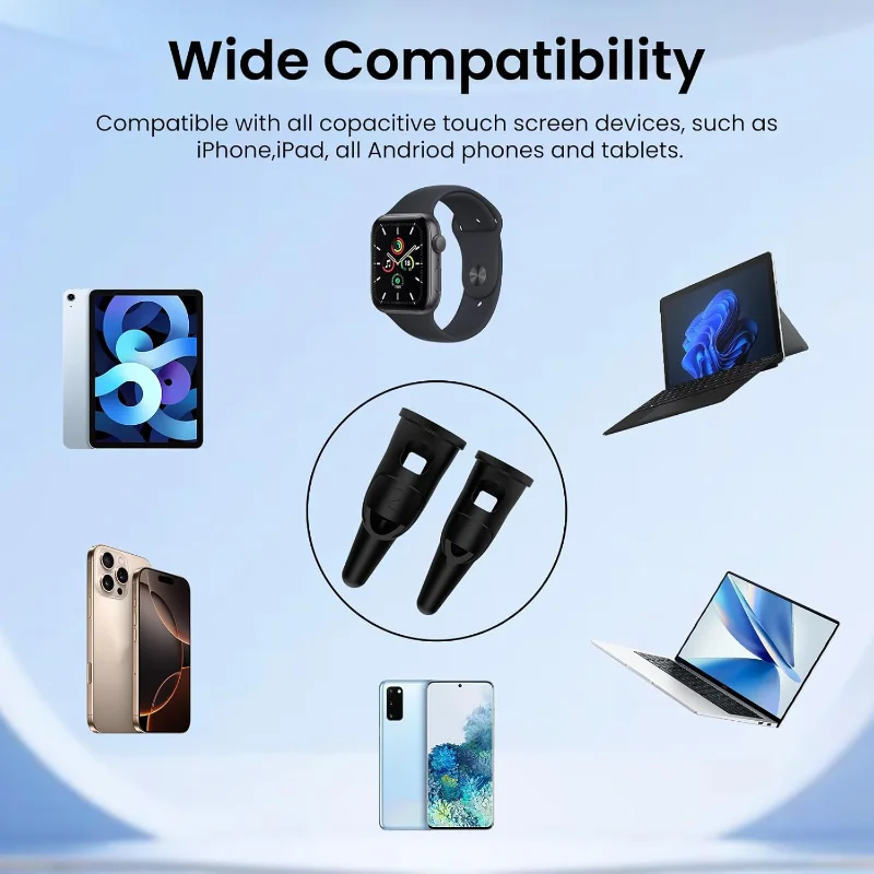 Penne stilo da dito in silicone morbido Schermo tablet universale ad alta precisione per iPhone/iPad/tablet Android
