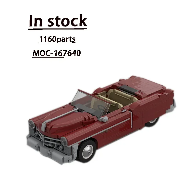 MOC-167640 Anniversary New Style Red Coupe Building Block Model 1160 Parts Kids Birthday Custom Building Blocks Toy Gift