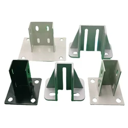 Aluminum Profile Square Foot Connector 2020 Square Foot Cup Ground Foot Fence Base Guardrail Base Accessories