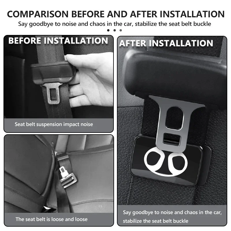 Magnetic Car Seat Belt Retainer Stabilizer Safety Belt Fastener Clip For BAIC Beijing BJ20 EV2 EV5 BJ40 EC3 EC5 EU5 EX3 EX5 X7