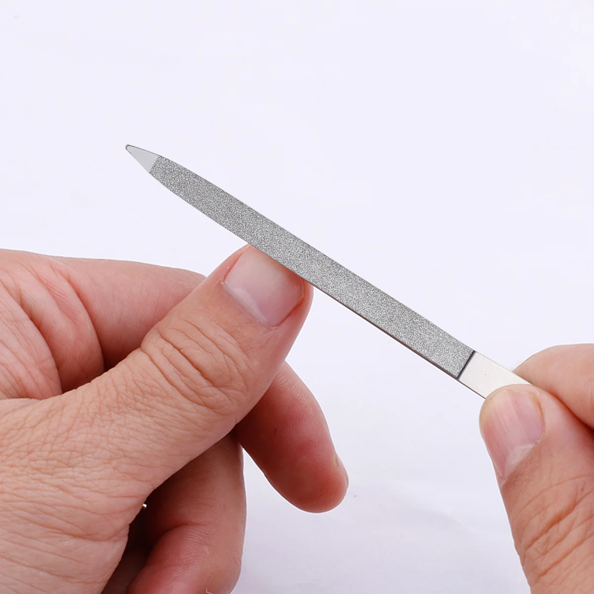 

6Pcs 7 Inch Stainless Steel Nail File Professional Manicure Tool for Nail Shaping and Sanding Portable Emery Board for Home and