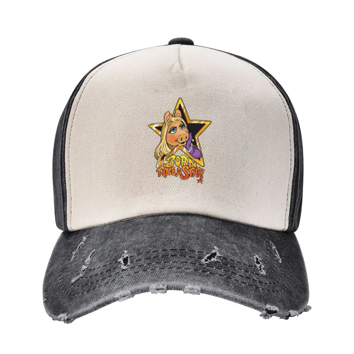

Miss piggy Baseball Cap Hip Hop tea Hat Wild Ball Hat Sun Cap Men Caps Women's