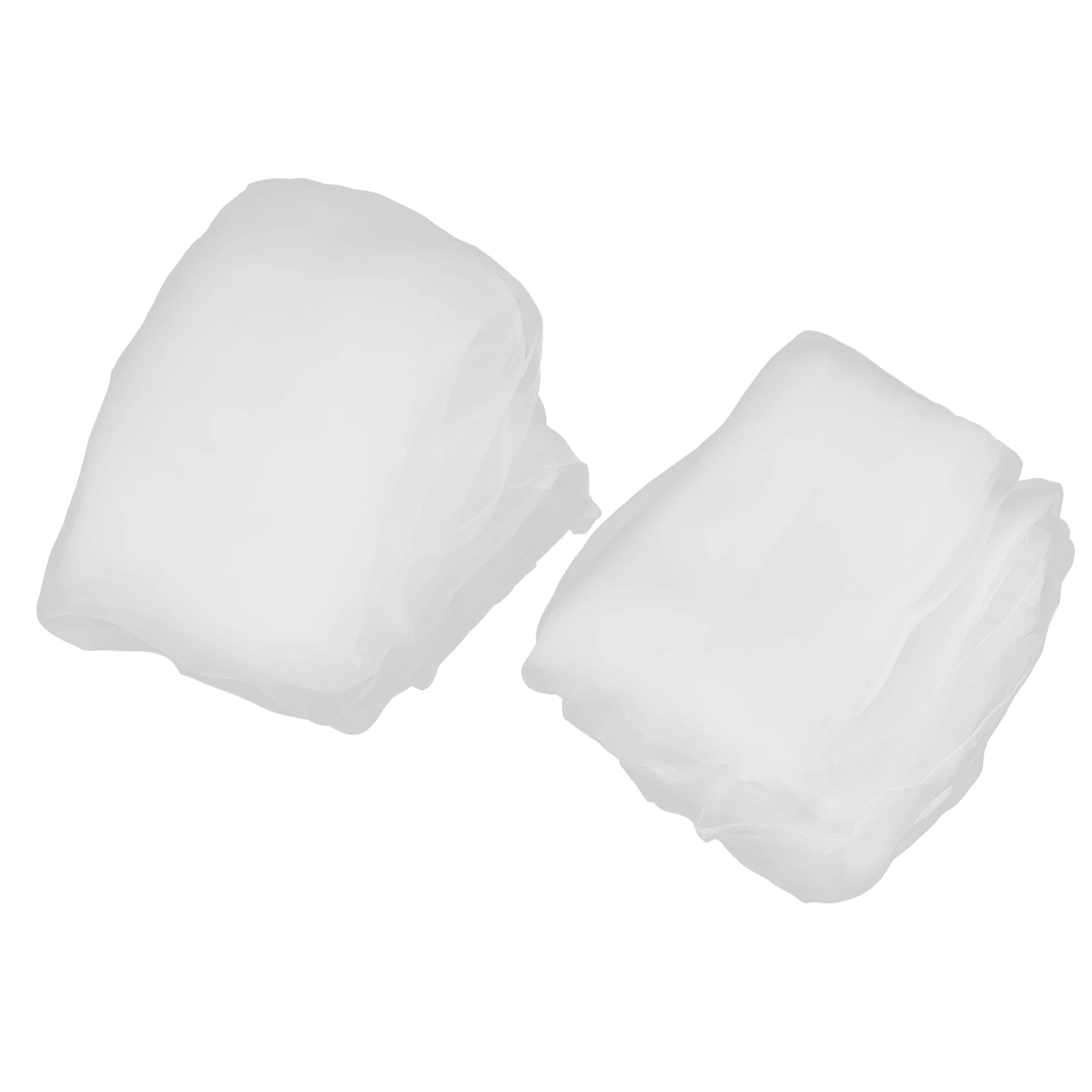 AB11-Window White Sheer Curtains Long 2 Panels Sheer White Curtains Clear Curtains Basic Rod Pocket Panel