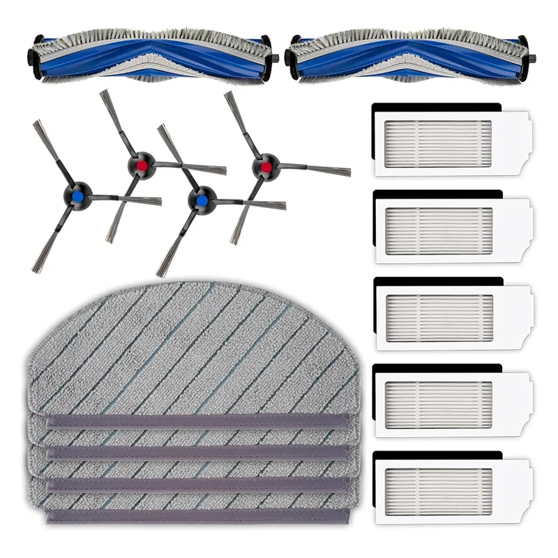 

For ECOVACS DEEBOT N20 Plus Roller Brush Side Brushes Robotic Vacuum Cleaner Accessories