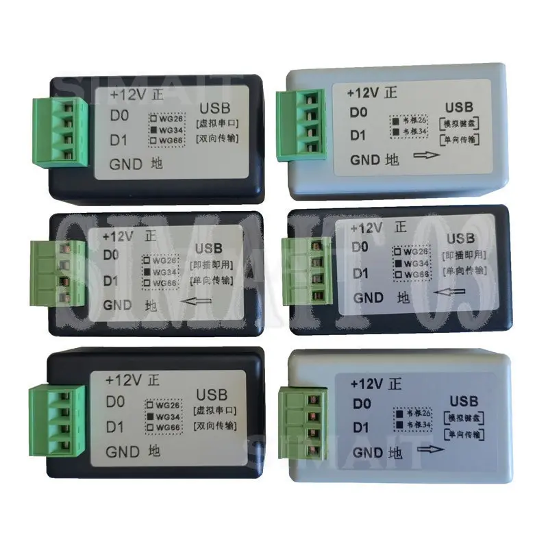Wiegand to USB Converter | Supports 26/34-bit, USB Serial & Keyboard Emulation for Access Systems
