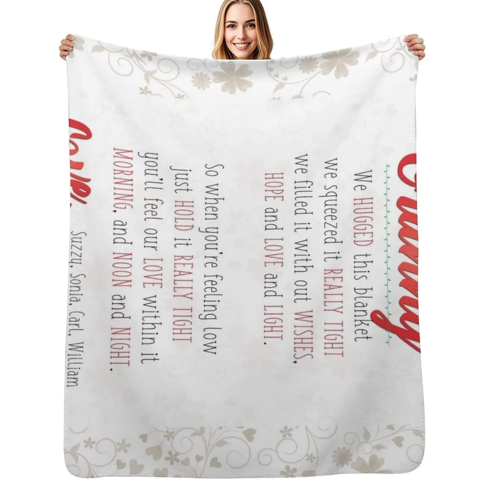 Hug Blanket PLEASE READ INSTRUCTIONS IN THE DESCRIPTION Throw Blanket Breathable Lightweight Blanket for Adults Kids