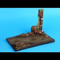 Unassambled 1/35 ANCIENT Street with ruined wall--130MM-80MM-85MM    Resin figure miniature model kits Unpainted