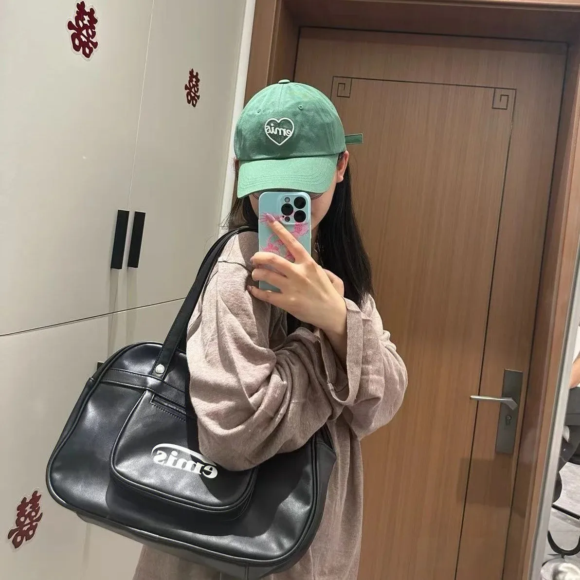 

Vintage Fashion Bags Women Oxford Women Student PU Handbag Tote Bag Solid Color Crossbody Shoulder Messenger Bag Shoulder Bags