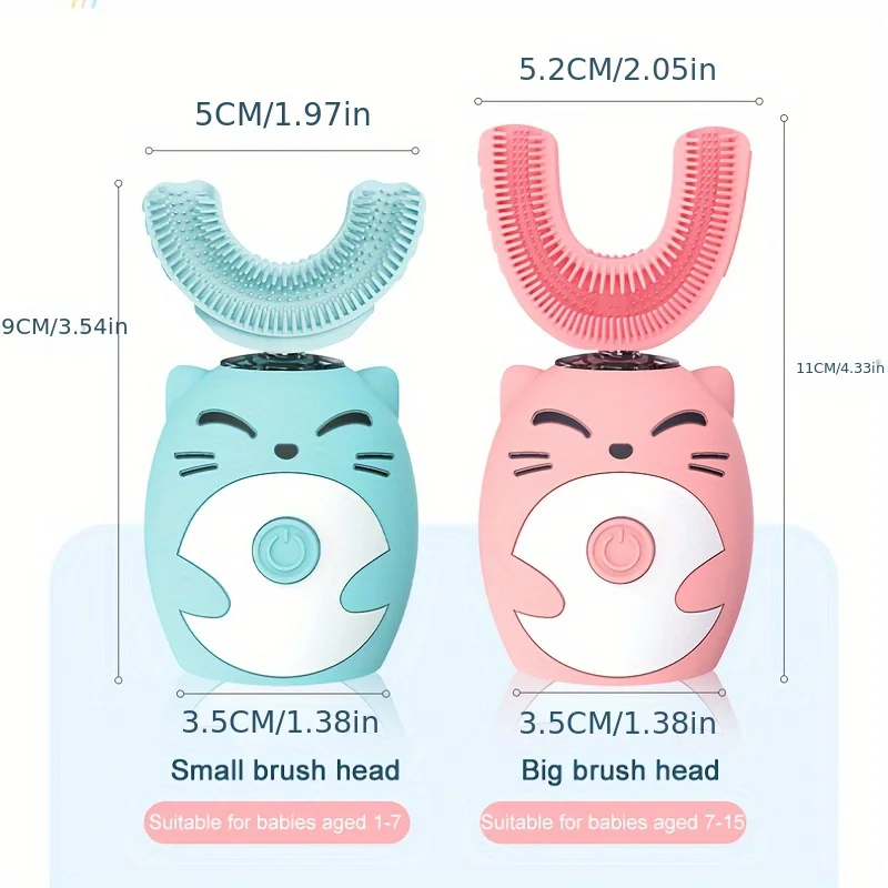 Зубная щетка Kids U-образная Sonic Smart Ультразвуковая зубная щетка Ступеньки Отбеливание зубов