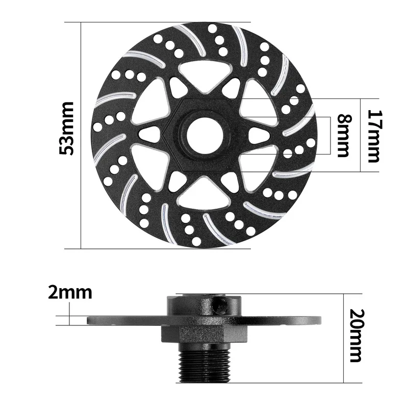 Aluminium Alloy Whirlwind Brake Disc Wheel for Arrma 1/7 Infraction Limitless Felony 1/8 Typhon RC Car Upgrade Parts