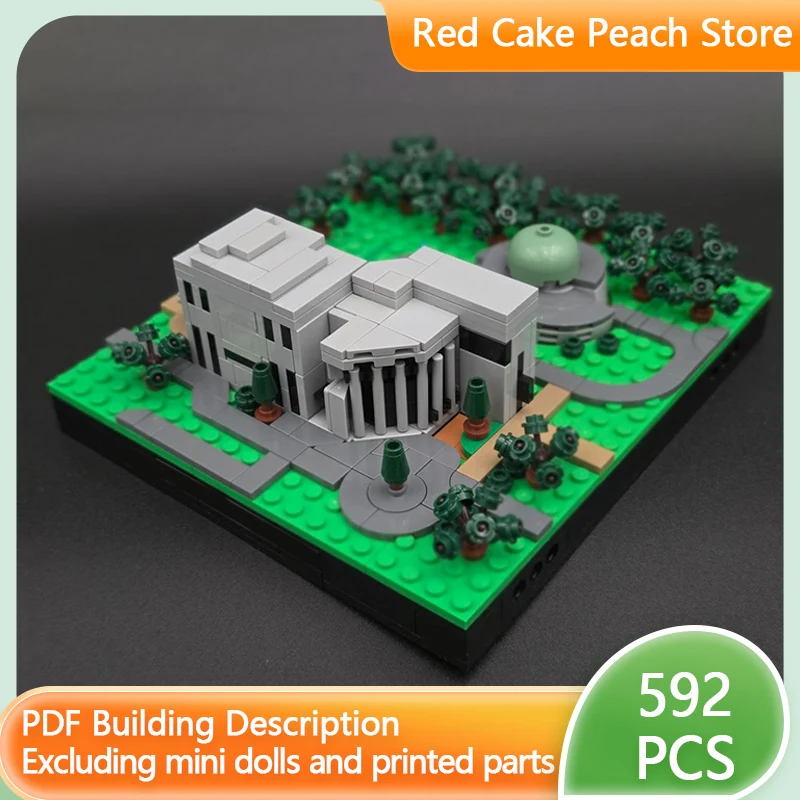 

City Street View Model MOC Building Bricks Public Cultural Buildings Modular Technology Gifts Holiday Assemble Children Toy Suit