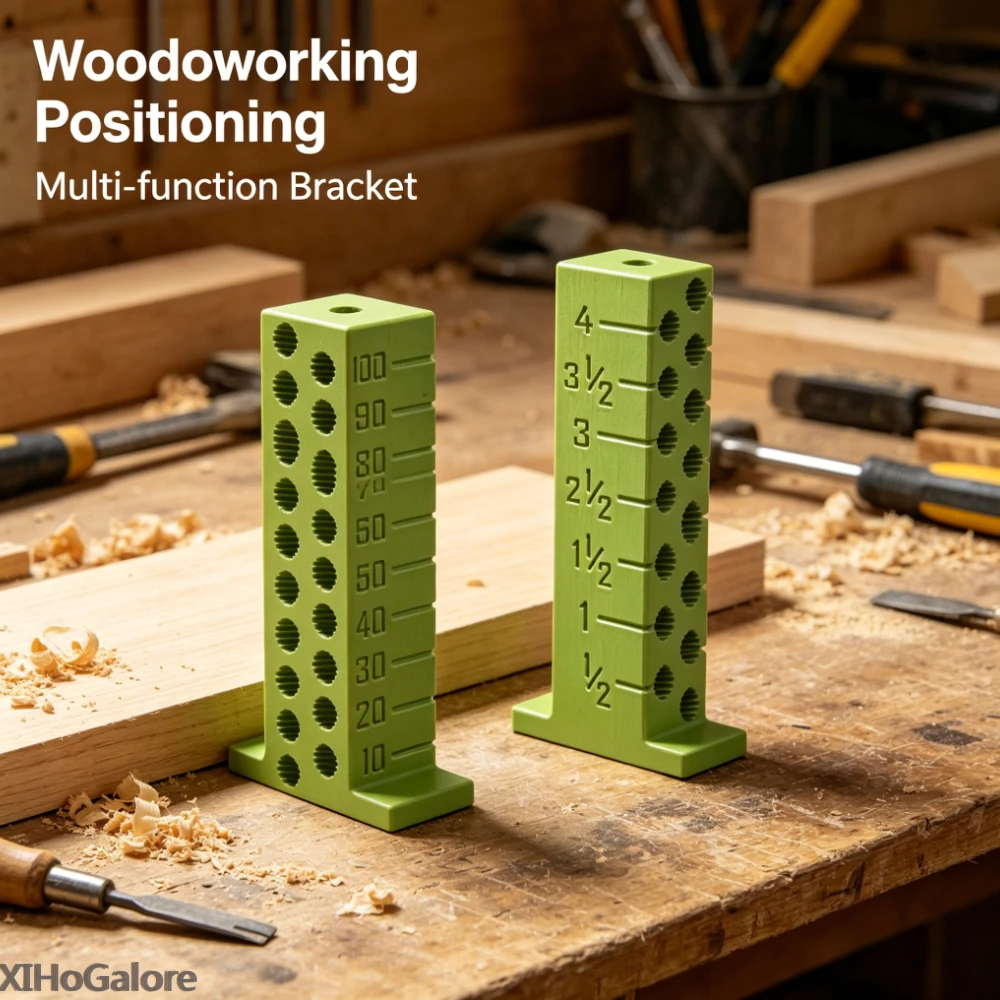 DIY Workshop Precision 3D Printed Imperial Metric Height Marking Ruler Durable Woodworking Professional Tool Scale Set Kit